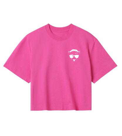 Womens Essential Cool Cat Crop Top
