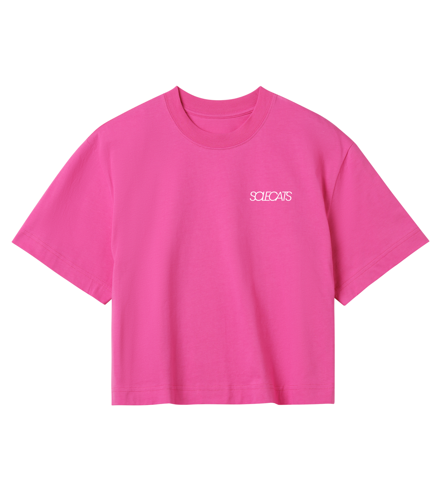 Womens Essential Script Logo Crop Top